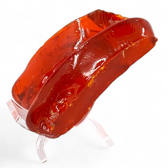 Amberina Art Glass Cullet Glowing Cadmium Slag #4GS44 - Picture 3 of 6